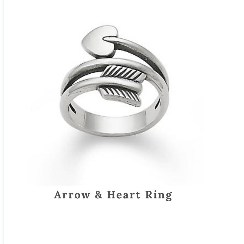 James Avery Arrow with heart ring
